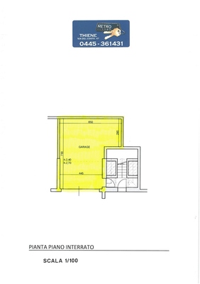 planimetria interrato - APPARTAMENTO THIENE (VI)  